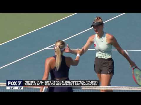 Former Horn/2022 National Champ Peyton Stearns Returns to Austin for H-E-B Women's Pro Tennis Open
