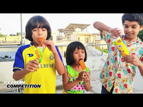 Ice Cream Competition Ahmed vs Sara vs Abdul Hadi #icecream #competition