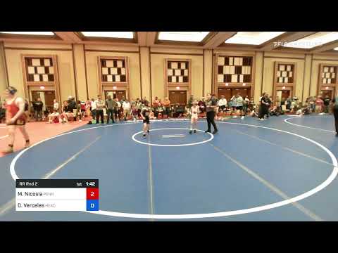 63 Lbs Rr Rnd 2 - Michael Nicosia, Pennsylvania Vs Dylan Verceles, HeadHunters Wrestling Club F615