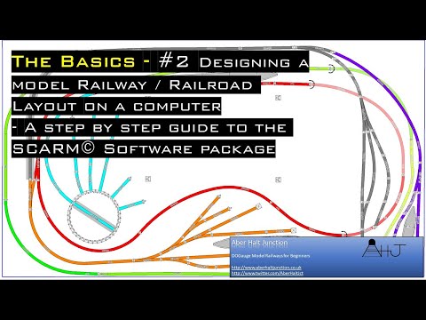 Designing a Model Railway / Railroad, SIMPLY on a computer. Step by Step Guide to Scarm.