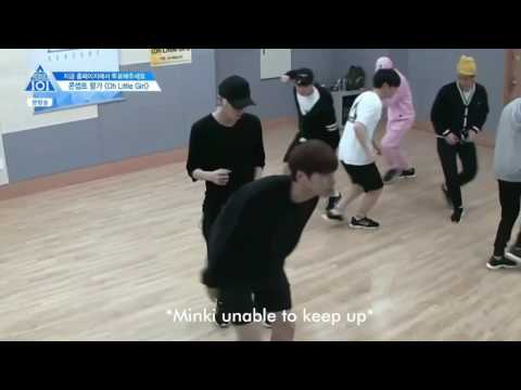 [ENG SUB] 170602 Produce 101 Ep 9 - Jihoon + Sewoon birthday prank cut