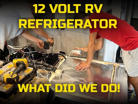 Why 12 Volt Fridge is the way to go! 12 Volt Dometic RV Refrigerator Conversion