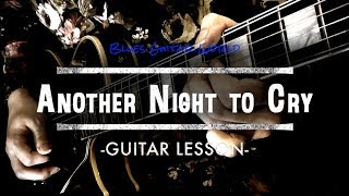 Another Night To Cry - Guitar Lesson - Lonnie Johnson Guitar Solo