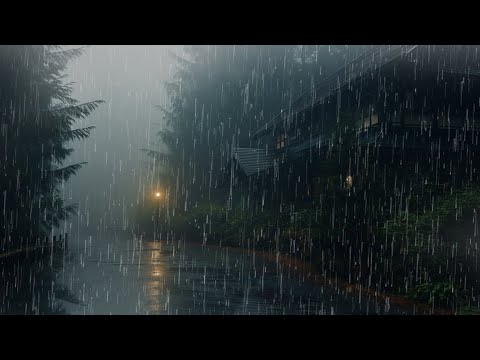 Rain Sounds For Sleeping - 99% Instanly Fall Asleep With Rain And Thunder Sound At Night,ASMR #129