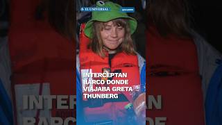 Barco con ayuda para Gaza donde iba Greta Thunberg es interceptado por Israel #shorts