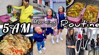 5am Morning Routine with 3kids | BACK TO SCHOOL MORNING ROUTINE | PREGNANT MOM
