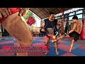 Watch how One Championship fighter Rittidet Kiatsongrit destroys his trainers leg in training!