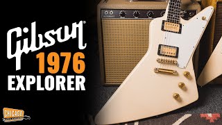 Video thumbnail for 1976 Polaris White Gibson Explorer | CME Vintage Demos | Nathaniel Murphy by Chicago Music Exchange