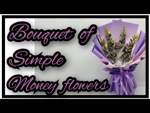 Diy || how to make bouquet of simple money flowers #nipucraft #howtomake #bouquet