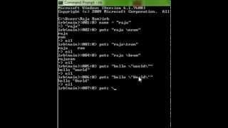 Ruby programming tutorial (special characters) - 10