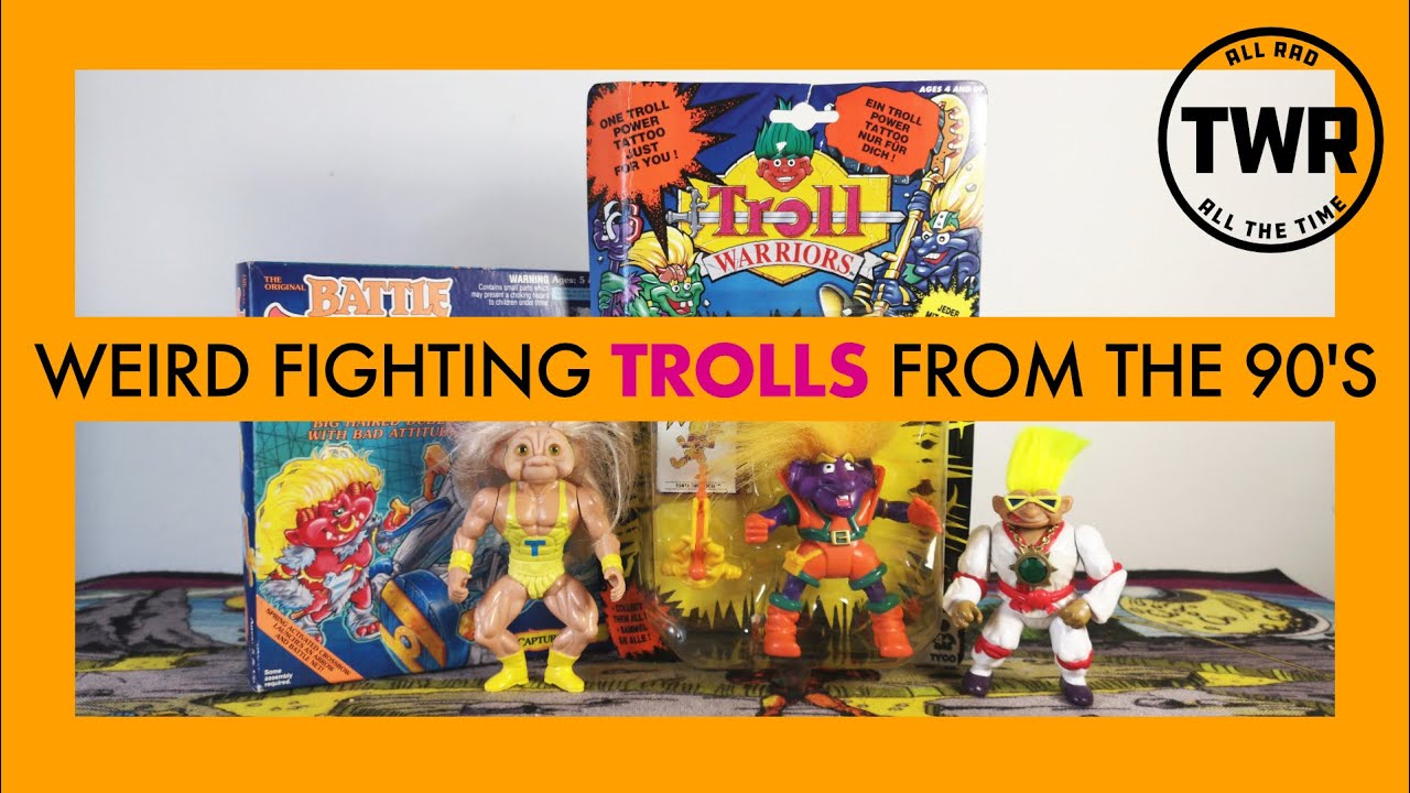 Weird 90s Fighting Trolls! Rare Troll Action Figures from 1992: TMNT Trolls, Stone Protectors & More