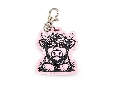 Hairy Coo Highland Cow Keyring