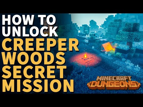 How to unlock Creeper Woods Secret Mission Minecraft Dungeons (Creepy Crypt)