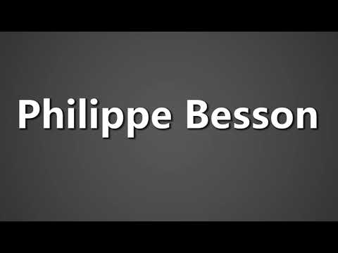 How To Pronounce Philippe Besson