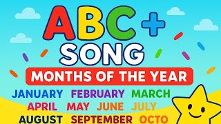 Alphabet Song For Toddlers + Months Of The Year | Nursery Rhymes For Kids | Abcd