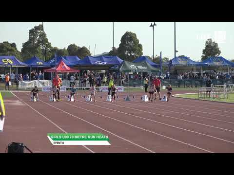 Girls U09 70m Heat 3 - 2019 State Track and Field Championships // LAVicTV