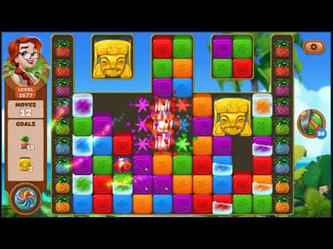 Lost Island Blast Adventure Level 1677 - NO BOOSTERS 🏝️ | SKILLGAMING ✔️