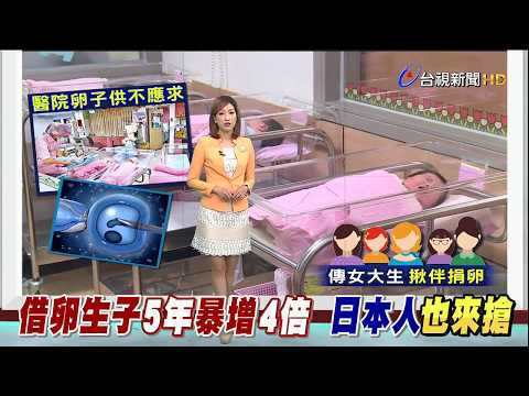 借卵生子5年暴增4倍 日本、陸客也來搶