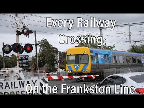 Every Railway Crossing on the Frankston Line