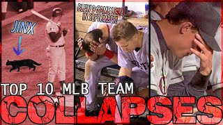 Top 10 MOST EPIC Team COLLAPSES In MLB History! SEPTEMBER MELTDOWNS!!