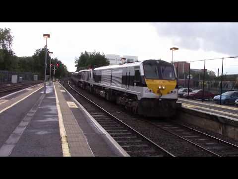 RARE IE 201 Class loco 231 + Failed NIR 201 Class loco 209 & DD Set 9003 - Belfast Central 6/6/17