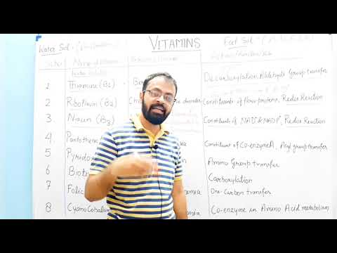 Vitamins | Water Soluble Vitamins (B complex and C)