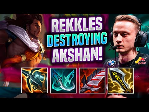 REKKLES DESTROYING WITH AKSHAN! - G2 Rekkles Plays Akshan ADC vs Caitlyn! | Patch 11.21
