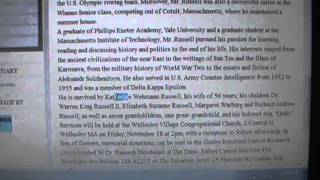 TSARNAEV'S WIFE SKULL & BONES CONNECTION