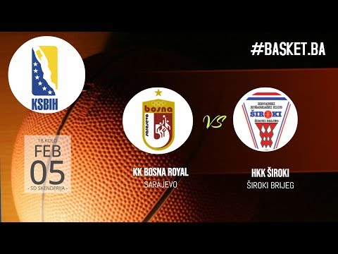 LIVE ◘ Bosna Royal vs HKK Široki  ◘ 2018/2019 ◘ 18 kolo