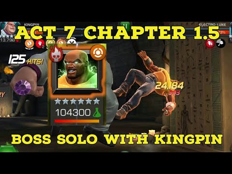 ELECTROLUKE BOSS SOLO WITH KINGPIN | ACT 7 CHAPTER 1.5 | MARVEL CONTEST OF CHAMPIONS |
