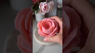 How to make gorgeous flexible chocolate rose from 3$ bar🌹#chocolate ate