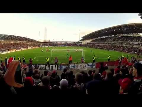 Joni Korhonen räjäyttää Klackenin Stadin derbyssä HIFK-HJK.