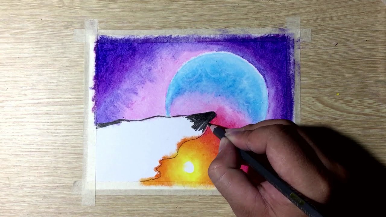 scenery oil painting video tutorial by art klvdrawstudio
