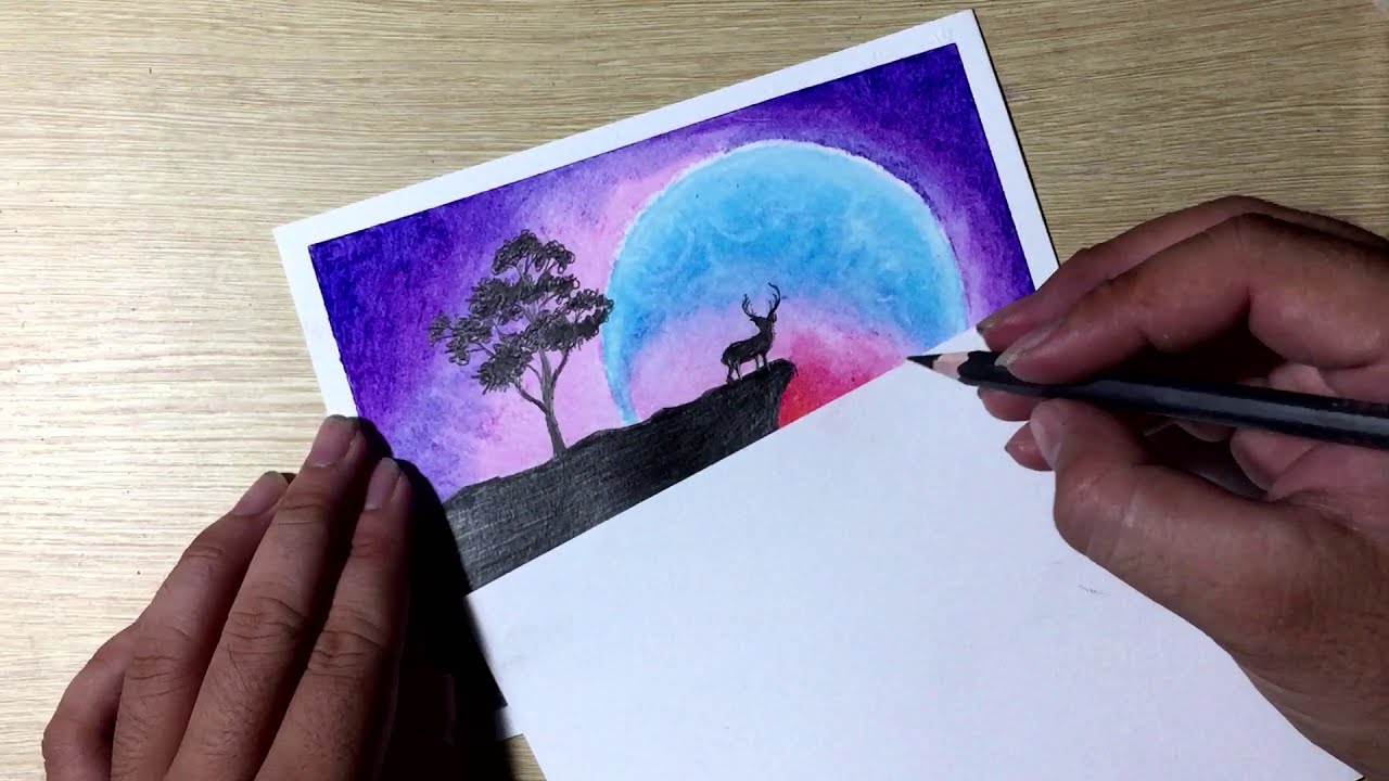 scenery oil painting video tutorial by art klvdrawstudio