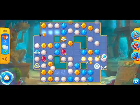 Fishdom level 733. Got many lightnings in this level