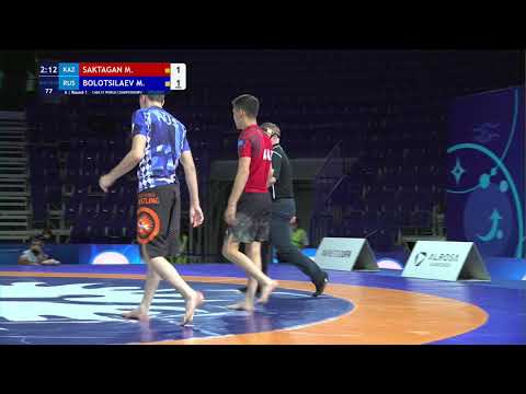 Round 1 Men's GP No-Gi - 58 kg: M. SAKTAGAN (KAZ) v. M. BOLOTSILAEV (RUS)