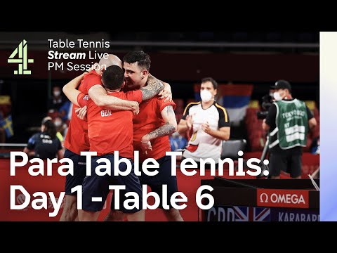 Live European Para Table Tennis Championships | Table 6 | Day 1 - PM Session | Sheffield 2023
