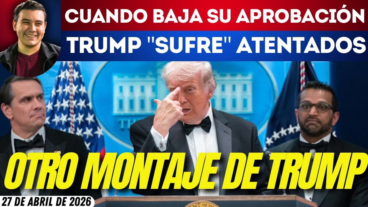 #SinMáscaras | MONTAJE: TIROTETO EN LA CASA BLANCA DEJA A TRUMP ILESO; NI EN EEUU SE LO CREEN