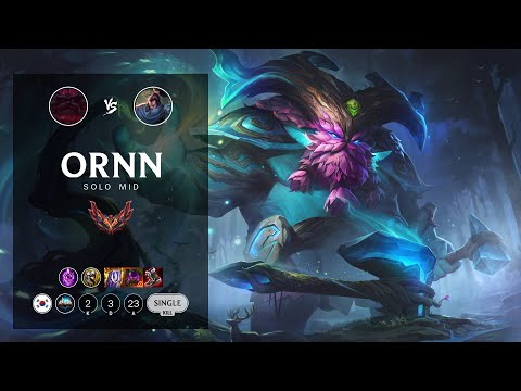Ornn Mid vs Yasuo - KR Grandmaster Patch 12.10
