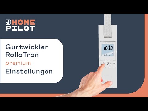 RolloTron flush-mounted belt winder premium - Settings