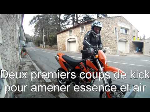 comment demarrer une moto a kick