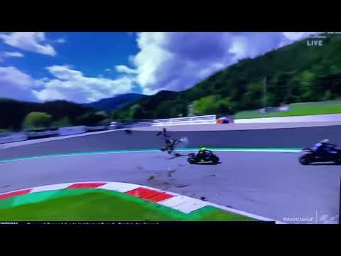 Austria Moto GP Rossi’s close call