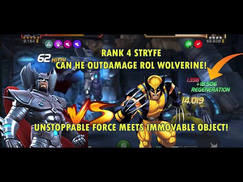 Can Rank 4 Stryfe Out damage ROL wolverine? - marvel contest of champions