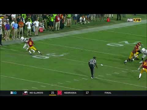 Collin Johnson Super Athletic Diving Catch V.  USC 2017