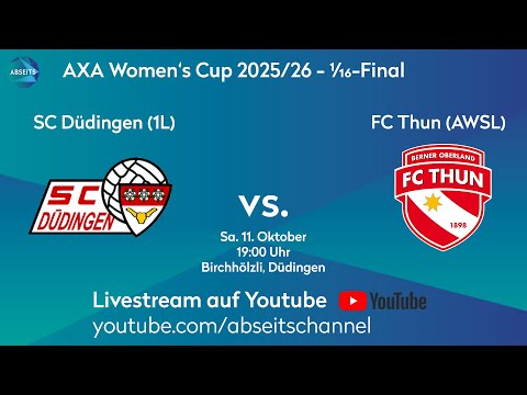 SC Düdingen vs. FC Thun | Schweizer Cup der Frauen - 1/16-Final | 11.10.2025