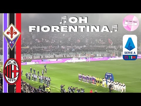 Fiorentina 4-3 Milan "Oh Fiorentina" Entrata in campo al Franchi