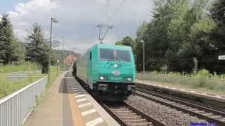 preview picture of video 'Züge im Elbtal (Kurort Rathen an der Elbe) - Trainspotting 2014 [HD]'