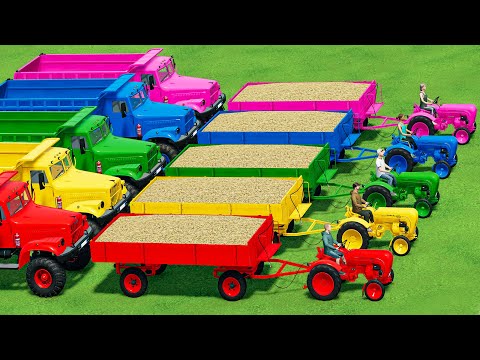 TRANSPORT & LOAD SUGARCANE with MINI PORSCHE TRACTORS & MAN TRUCK! Farming Simulator 22