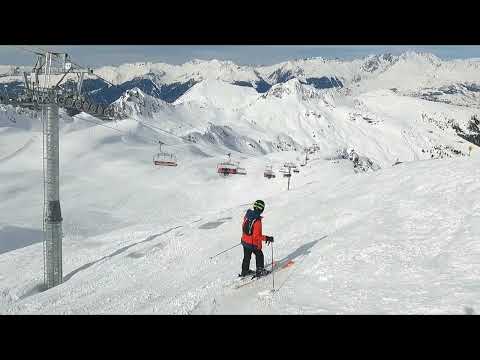 Off piste La Plagne near Roche de Mio