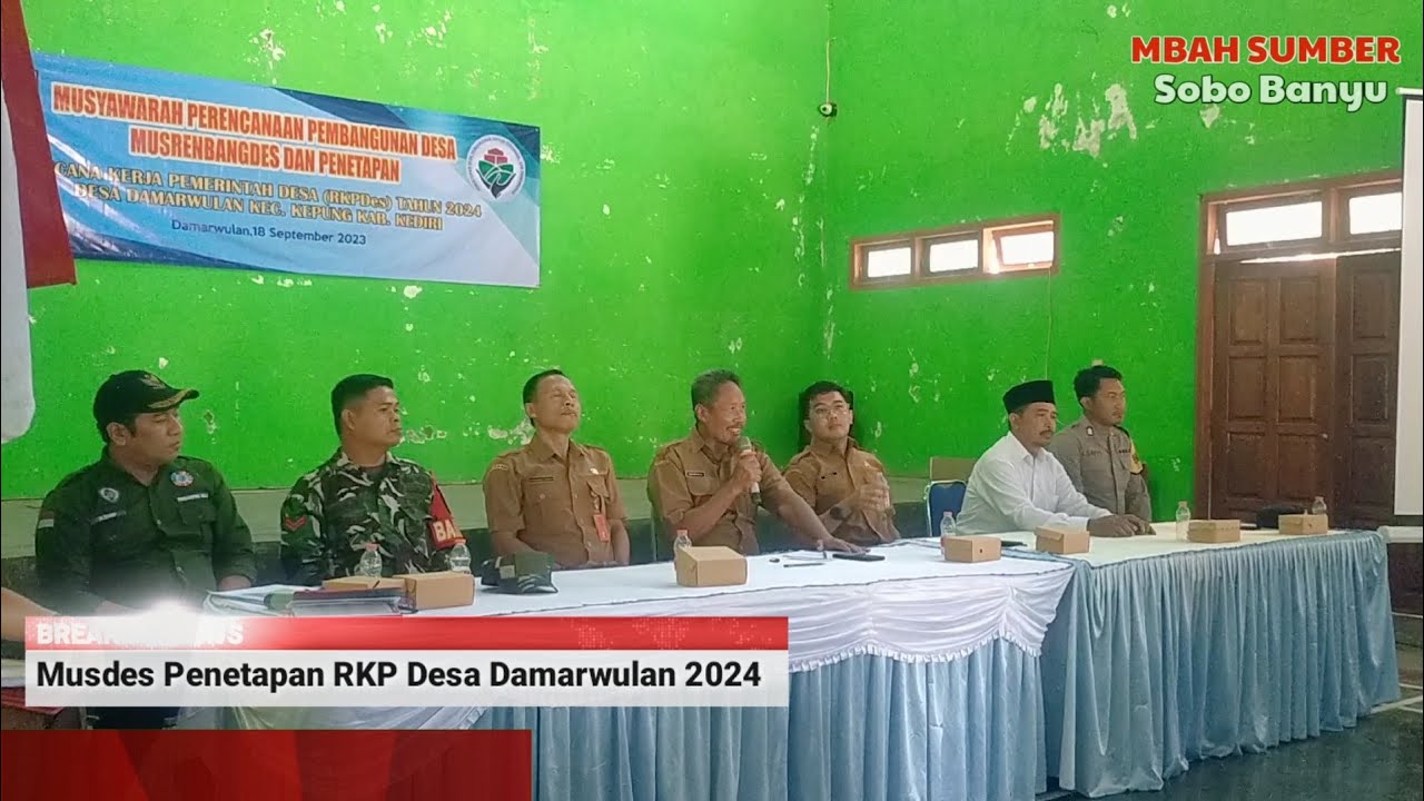 Musdes Pembahasan Dan Penetapan RKP Desa Damarwulan 2024